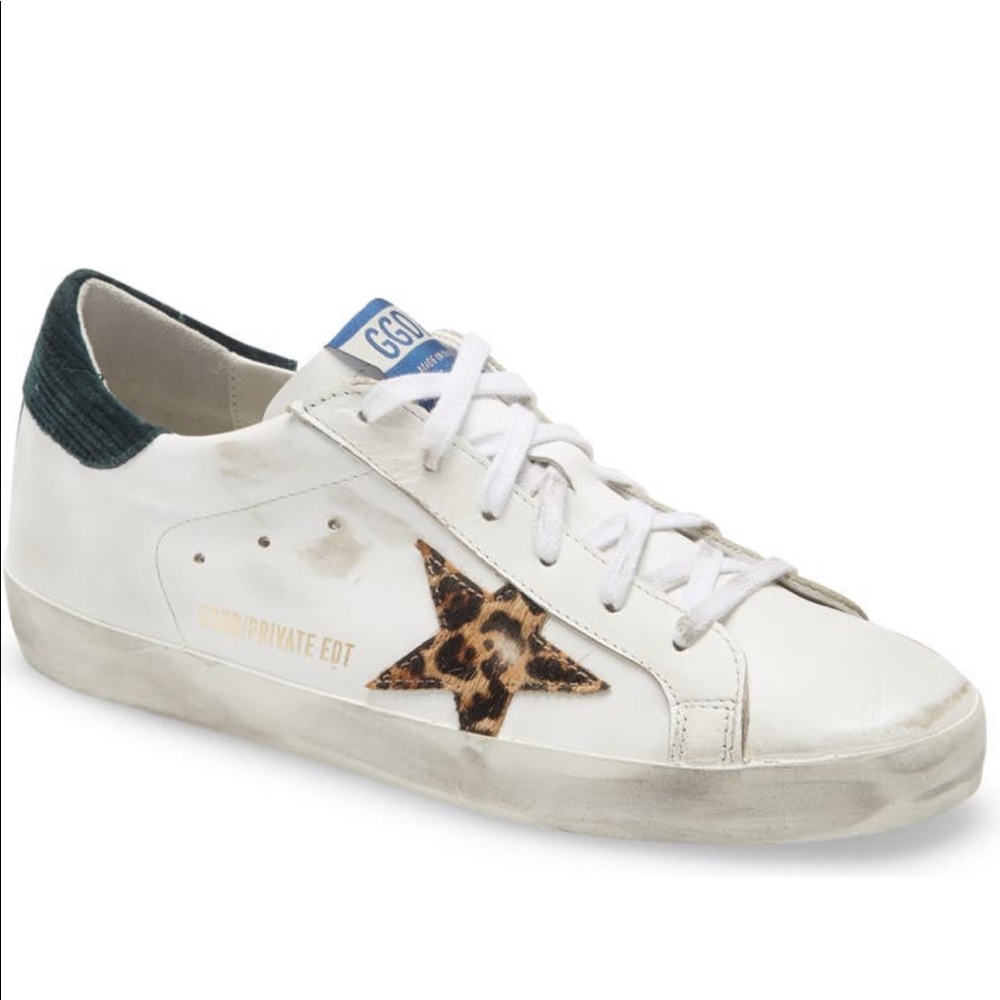 Golden Goose Super-Star genuine calf hair sneaker size 10
